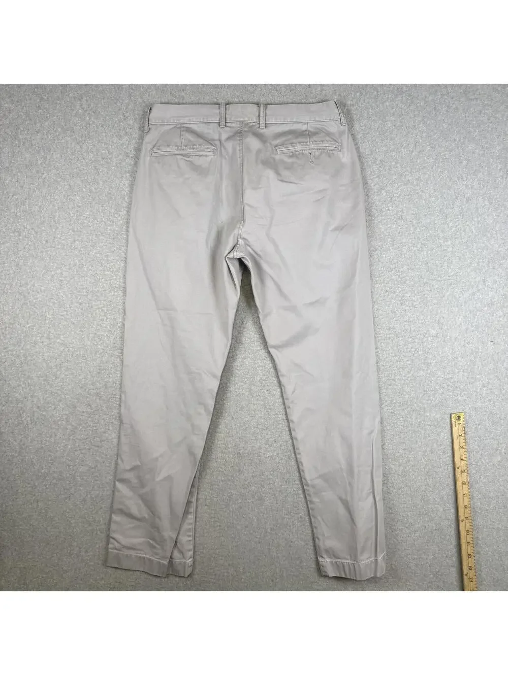 Vintage Y2K J. Crew Men's Size 32x30 100% Cotton Gray Pants Trousers
